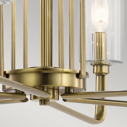 Quintiesse - Πολυέλαιος σε ράβδο KIMROSE 6xE14/40W/230V διάμ. 68,6 cm χρυσός