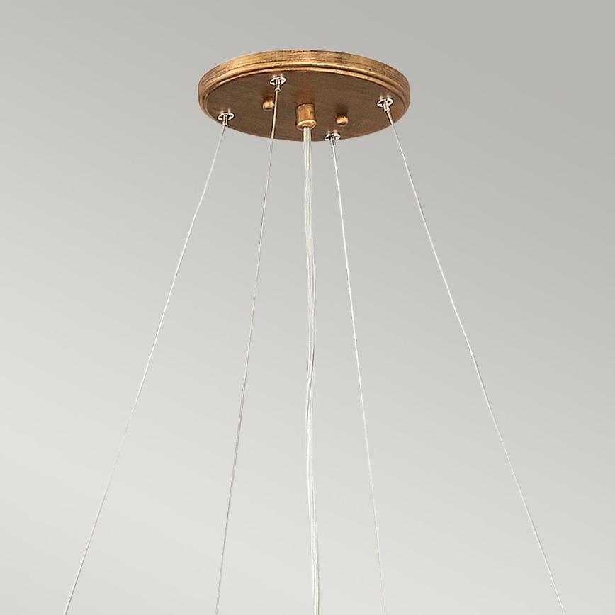 Quintiesse - Πολυέλαιος σε καλώδιο LAGUNA 8xE14/40W/230V διάμ. 106,7 cm σε χρυσό