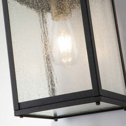 Quintiesse - Επιτοίχιο φωτιστικό εξωτερικού χώρου LAHDEN M 1xE27/60W/230V IP44 μαύρο/χρυσό