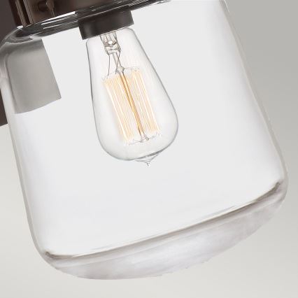 Quintiesse - Επιτοίχιο φωτιστικό εξωτερικού χώρου LASALLE M 1xE27/60W/230V IP44 μπρονζέ