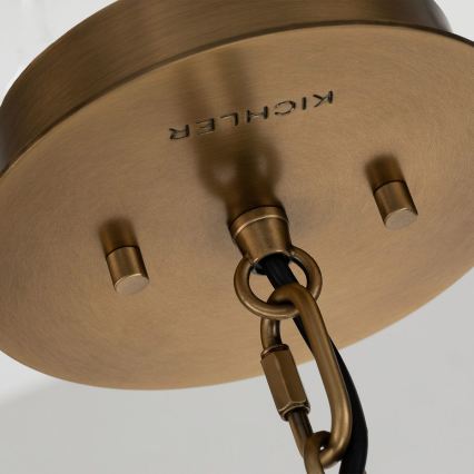 Quintiesse - Κρεμαστό φωτιστικό σε ράβδο LINARA 1xE27/60W/230V Ø 15,2 εκ. μαύρο/χρυσό