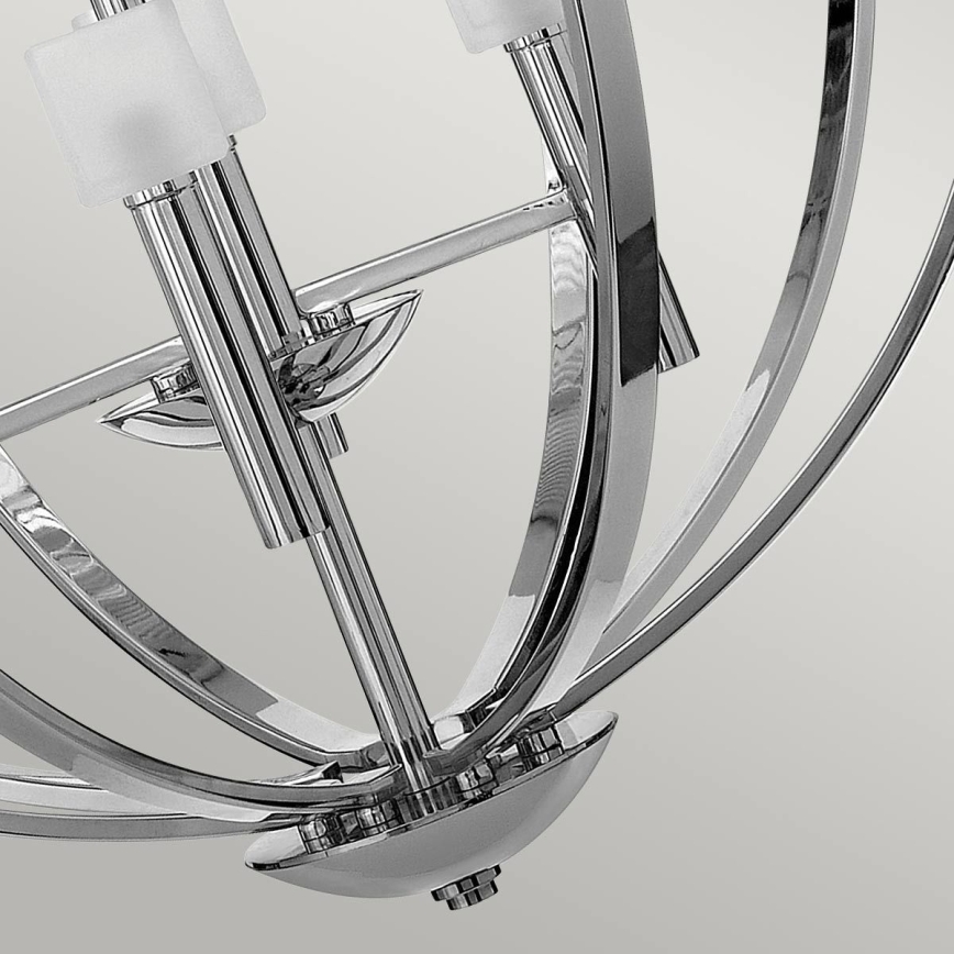 Quintiesse - LED κρεμαστό φωτιστικό σε σύρμα MONDO 8xG9/3W/230V Ø 71,3 εκ. γυαλιστερό χρώμιο