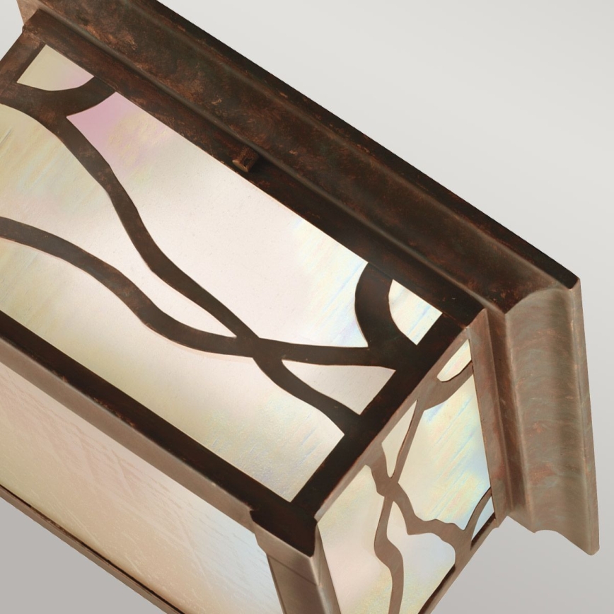 Quintiesse - Εξωτερικό φωτιστικό οροφής MORRIS 2xE27/60W/230V IP44 μπρονζέ