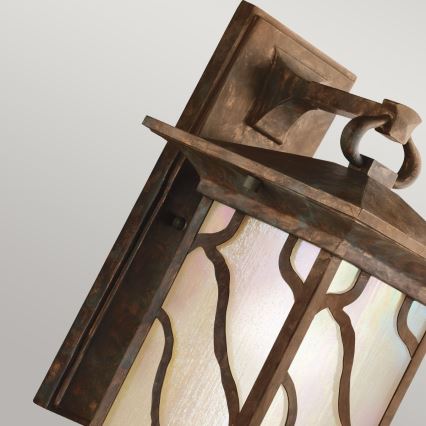 Quintiesse - Επιτοίχιο φωτιστικό εξωτερικού χώρου MORRIS L 1xE27/60W/230V IP44 μπρονζέ