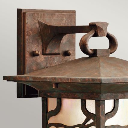 Quintiesse - Υπαίθριο επιτοίχιο φωτιστικό MORRIS M 1xE27/60W/230V IP44 μπρονζέ