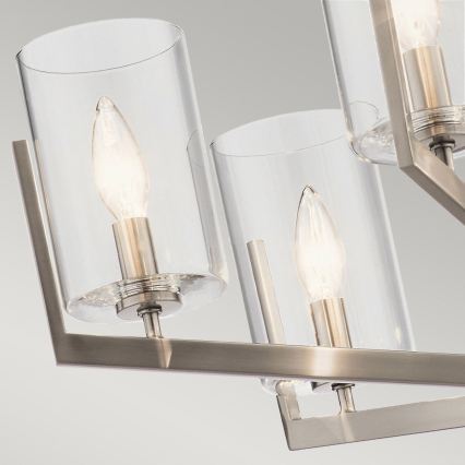 Quintiesse - Πολυέλαιος σε ράβδο NYE 6xE14/40W/230V διάμ. 71,1 cm ματ χρώμιο