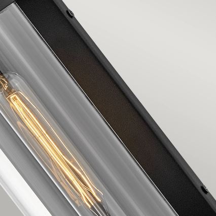 Quintiesse - Επιτοίχιο φωτιστικό εξωτερικού χώρου PEARSON M 1xE27/60W/230V IP44 μαύρο