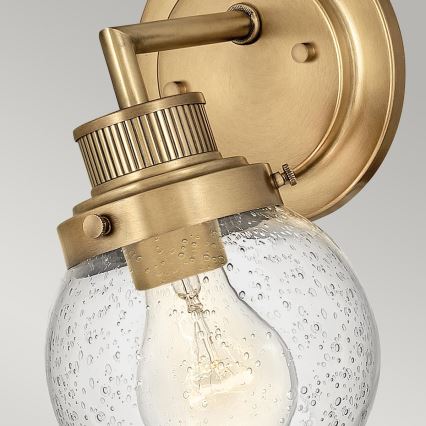 Quintiesse - Επιτοίχιο φωτιστικό μπάνιου POPPY 1xE27/60W/230V IP44 χρυσό