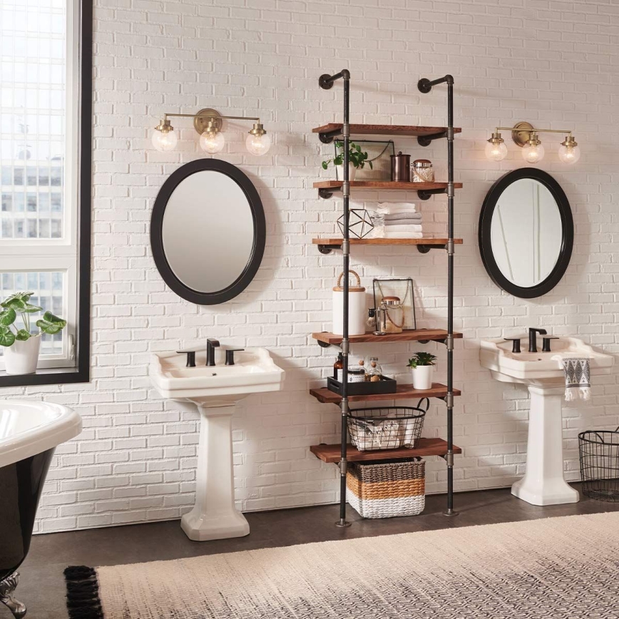 Quintiesse - Επιτοίχιο φωτιστικό μπάνιου POPPY 3xE27/60W/230V IP44 χρυσό