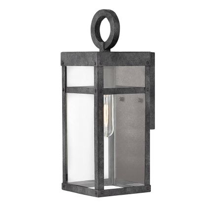 Quintiesse - Εξωτερικό επιτοίχιο φωτιστικό PORTER S 1xE27/60W/230V IP44 μαύρο