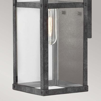Quintiesse - Εξωτερικό επιτοίχιο φωτιστικό PORTER S 1xE27/60W/230V IP44 μαύρο
