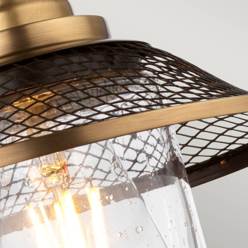 Quintiesse - Επιτοίχιο φωτιστικό μπάνιου RIGBY 1xE27/40W/230V IP44 μπρονζέ