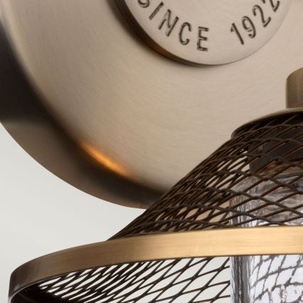 Quintiesse - Επιτοίχιο φωτιστικό μπάνιου RIGBY 1xE27/40W/230V IP44 μπρονζέ