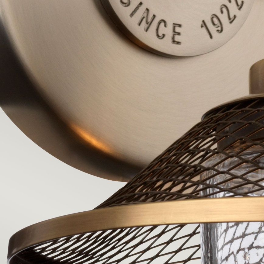 Quintiesse - Επιτοίχιο φωτιστικό μπάνιου RIGBY 1xE27/40W/230V IP44 μπρονζέ