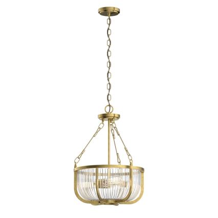 Quintiesse - Κρεμαστό φωτιστικό με αλυσίδα ROUX 3xE27/60W/230V Ø 40,6 εκ. χρυσό
