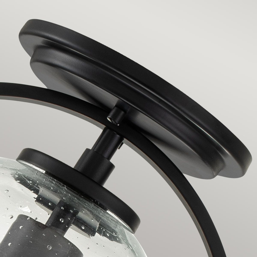 Quintiesse - Φωτιστικό οροφής SOMERSET 1xE27/60W/230V διάμ. 28,2 cm μαύρο