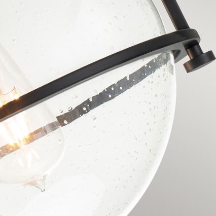 Quintiesse - Φωτιστικό οροφής SOMERSET 1xE27/60W/230V διάμ. 28,2 cm μαύρο