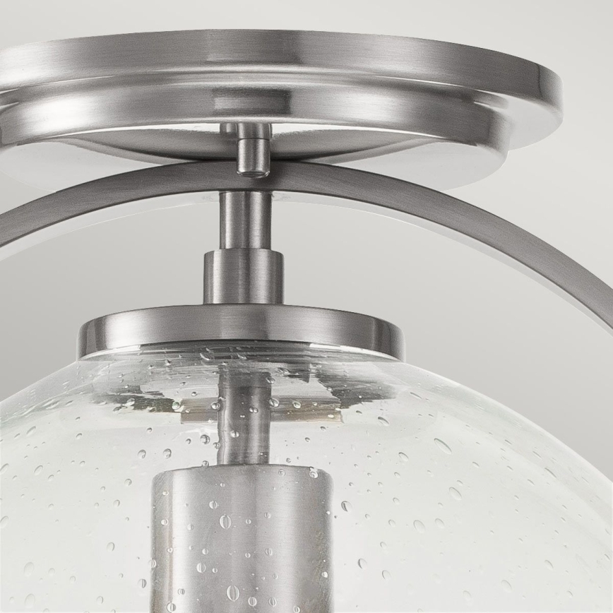 Quintiesse - Φωτιστικό οροφής SOMERSET 1xE27/60W/230V, διάμ. 28,2 εκ., ματ χρώμιο