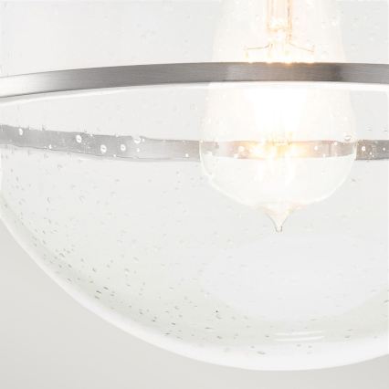 Quintiesse - Φωτιστικό οροφής SOMERSET 1xE27/60W/230V, διάμ. 28,2 εκ., ματ χρώμιο
