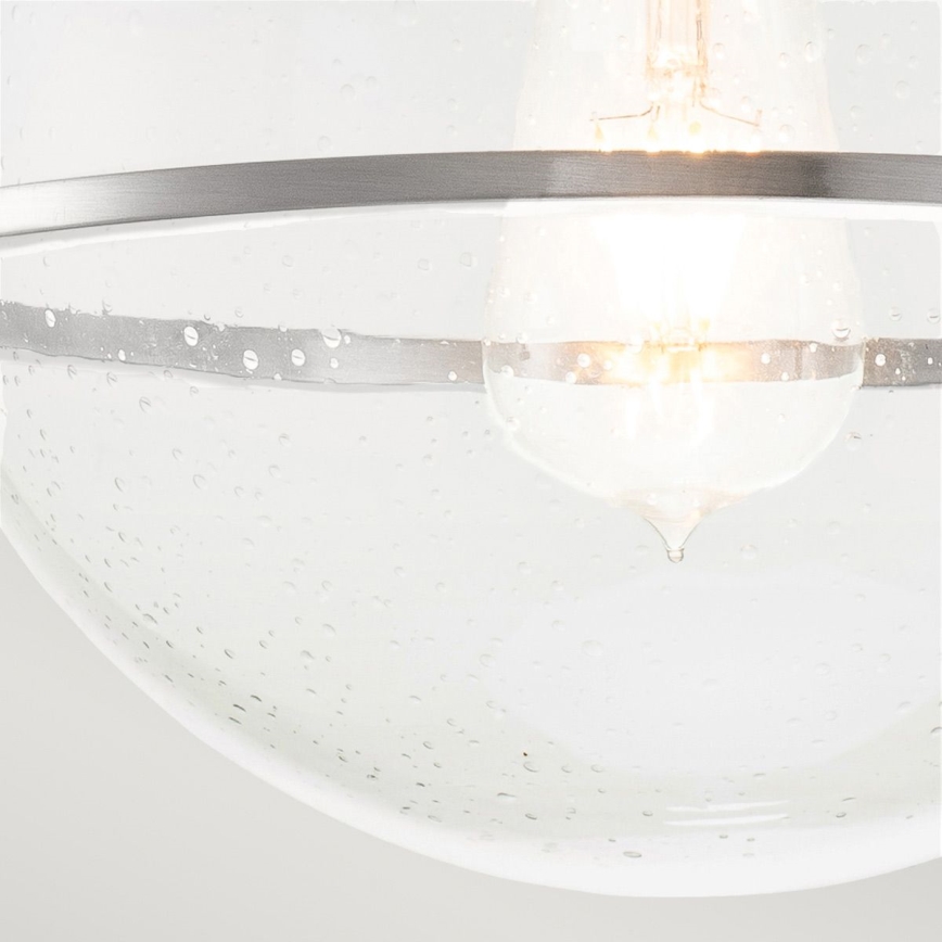 Quintiesse - Φωτιστικό οροφής SOMERSET 1xE27/60W/230V, διάμ. 28,2 εκ., ματ χρώμιο