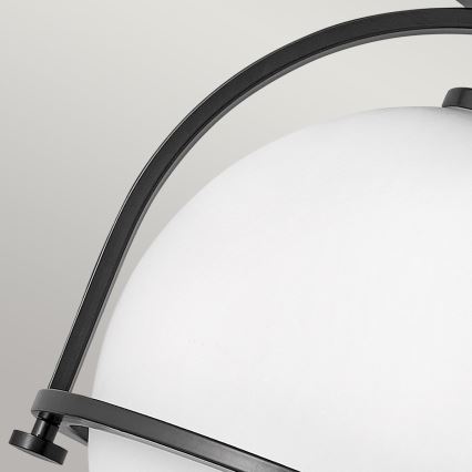 Quintiesse - Φωτιστικό οροφής SOMERSET 1xE27/60W/230V Ø 28,2 cm μαύρο