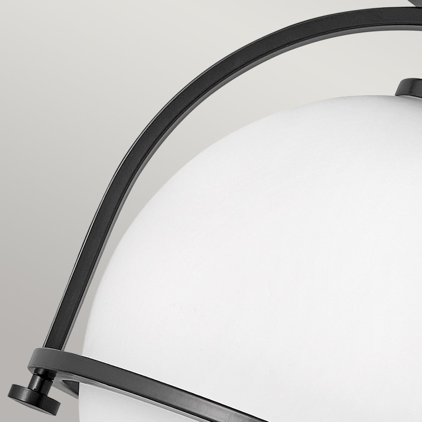 Quintiesse - Φωτιστικό οροφής SOMERSET 1xE27/60W/230V Ø 28,2 cm μαύρο