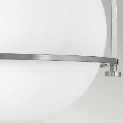 Quintiesse - Φωτιστικό οροφής SOMERSET 1xE27/60W/230V διάμ. 28,2 εκ. ματ χρώμιο