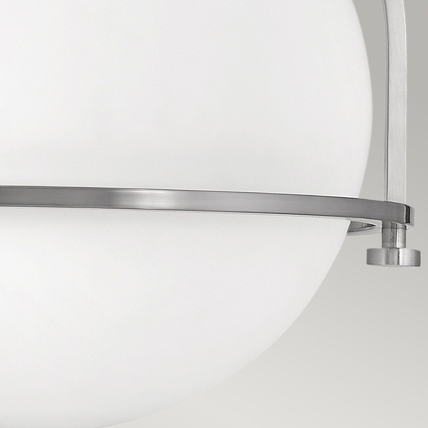 Quintiesse - Φωτιστικό οροφής SOMERSET 1xE27/60W/230V διάμ. 28,2 εκ. ματ χρώμιο
