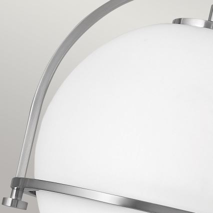 Quintiesse - Φωτιστικό οροφής SOMERSET 1xE27/60W/230V διάμ. 28,2 εκ. ματ χρώμιο