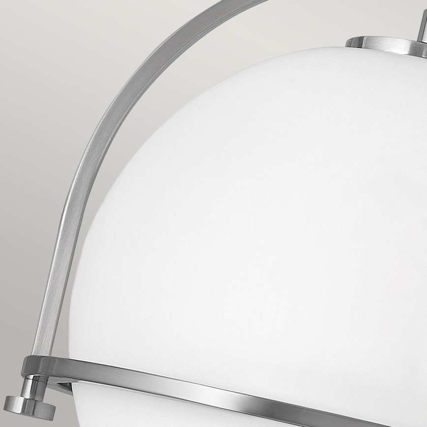 Quintiesse - Φωτιστικό οροφής SOMERSET 1xE27/60W/230V διάμ. 28,2 εκ. ματ χρώμιο