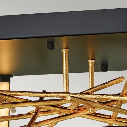 Quintiesse - Φωτιστικό οροφής LED STYX LED/8W/230V μαύρο/χρυσό