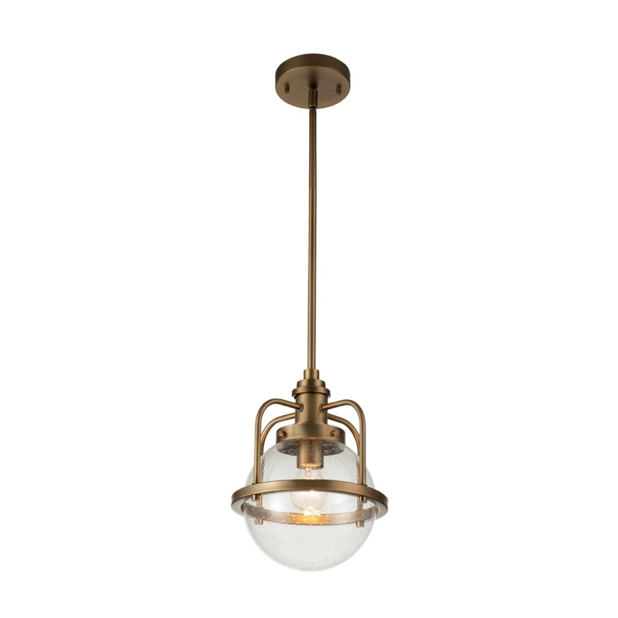 Quintiesse - Εξωτερικό φωτιστικό σε στύλο TRIOCENT 1xE27/40W/230V, διάμετρος 24 εκ., IP44, μπρονζέ