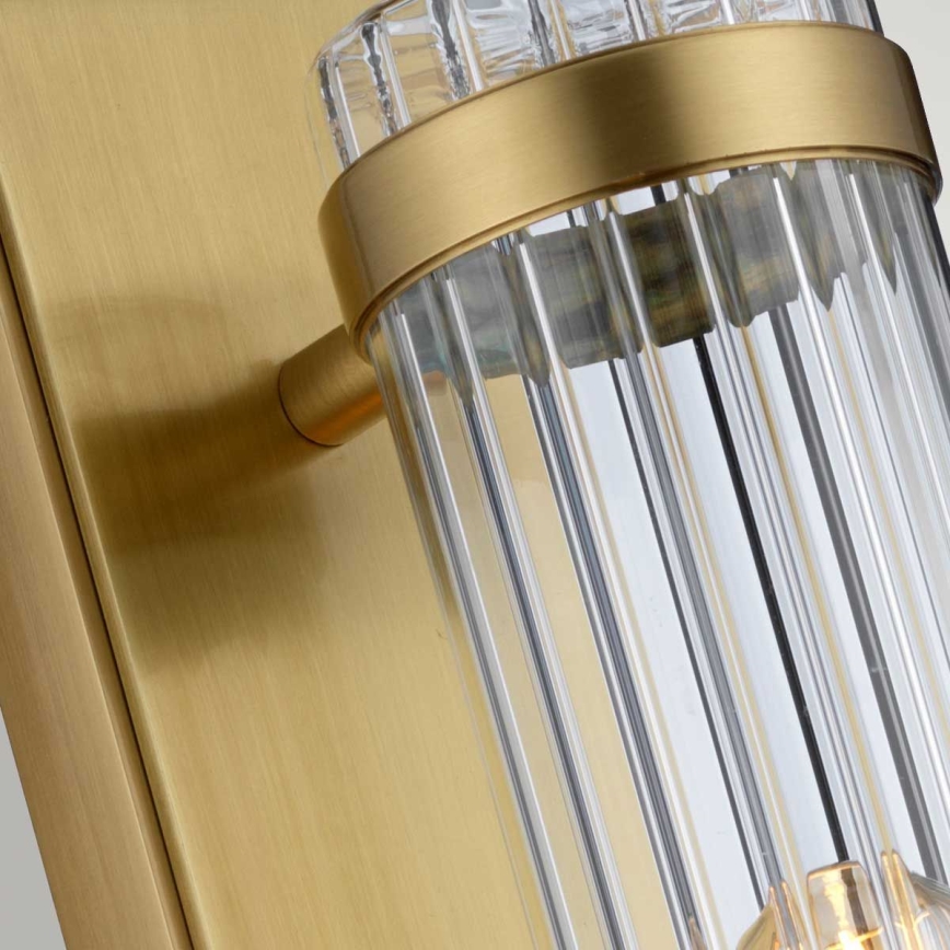 Quintiesse - LED επιτοίχιο φωτιστικό μπάνιου WELLINGTON 1xE27/7W/230V IP44 χρυσό