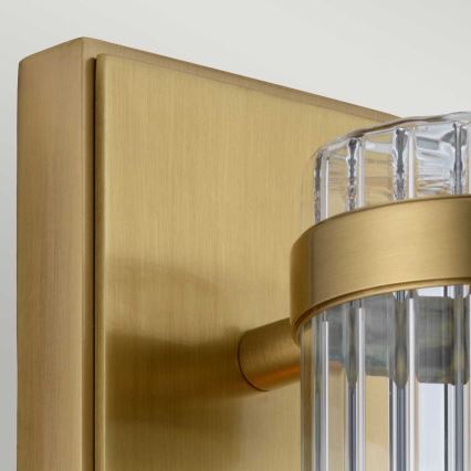 Quintiesse - LED επιτοίχιο φωτιστικό μπάνιου WELLINGTON 1xE27/7W/230V IP44 χρυσό