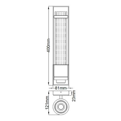 Quintiesse - Επιτοίχιο φωτιστικό μπάνιου WELLINGTON 1xE27/60W/230V IP44 γυαλιστερό χρώμιο