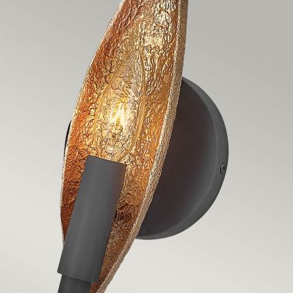 Quintiesse - Επιτοίχιο φωτιστικό WILLOW 1xE14/40W/230V χρυσό/μαύρο