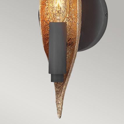 Quintiesse - Επιτοίχιο φωτιστικό WILLOW 1xE14/40W/230V χρυσό/μαύρο