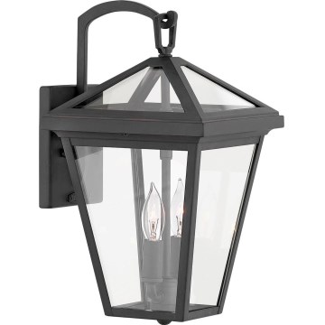 Quintiesse - Επιτοίχιο φωτιστικό εξωτερικού χώρου ALFORD S 2xE14/40W/230V IP44 μαύρο