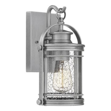 Quintiesse - Επιτοίχιο φωτιστικό εξωτερικού χώρου BOOKER S 1xE27/60W/230V IP44 ματ χρώμιο