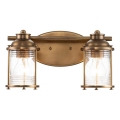 Quintiesse - Επιτοίχιο φωτιστικό μπάνιου ASHLAND BAY 2xE27/60W/230V IP44 μπρονζέ