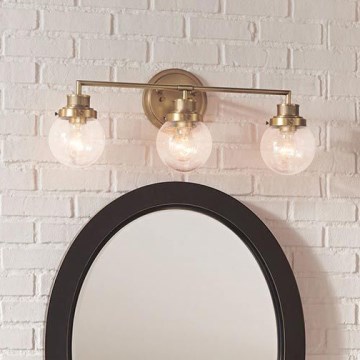 Quintiesse - Επιτοίχιο φωτιστικό μπάνιου POPPY 3xE27/60W/230V IP44 χρυσό