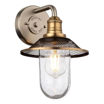 Quintiesse - Επιτοίχιο φωτιστικό μπάνιου RIGBY 1xE27/40W/230V IP44 μπρονζέ