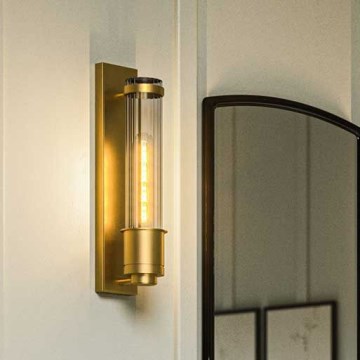 Quintiesse - Επιτοίχιο φωτιστικό μπάνιου WELLINGTON 1xE27/60W/230V IP44 χρυσό