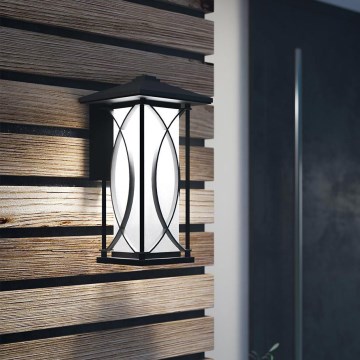 Quintiesse - Επιτοίχιο εξωτερικό φωτιστικό ASHBERN M 1xE27/60W/230V IP44 μαύρο