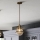 Quintiesse - Εξωτερικό φωτιστικό σε στύλο TRIOCENT 1xE27/40W/230V, διάμετρος 24 εκ., IP44, μπρονζέ