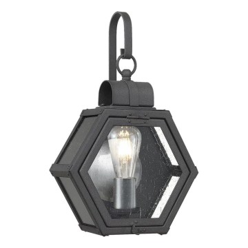 Quintiesse - Εξωτερικό φωτιστικό τοίχου HEATH M 1xE27/60W/230V IP44 μαύρο