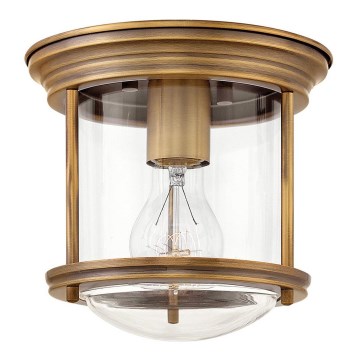 Quintiesse - Εξωτερικό φωτιστικό οροφής HADRIAN 1xE27/60W/230V διάμ. 19,6 εκ. IP44 μπρονζέ