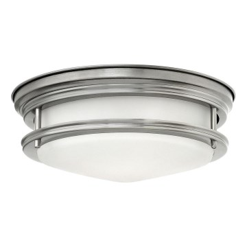 Quintiesse - Εξωτερικό φωτιστικό οροφής HADRIAN 2xE27/40W/230V Ø 30,5 cm IP44 ματ χρώμιο
