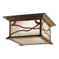 Quintiesse - Εξωτερικό φωτιστικό οροφής MORRIS 2xE27/60W/230V IP44 μπρονζέ