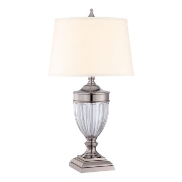 Quoizel - Eπιτραπέζιο φωτιστικό DENNISON 1xE27/60W/230V γυαλιστερό χρώμιο